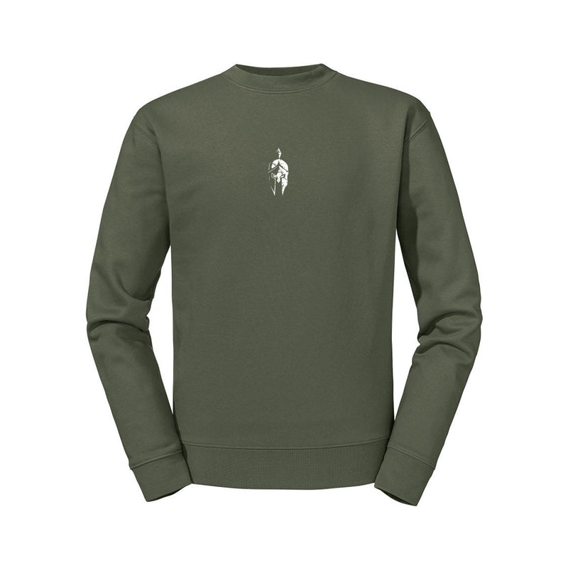 CREWNECK "Spartan Helmet" OLIVE