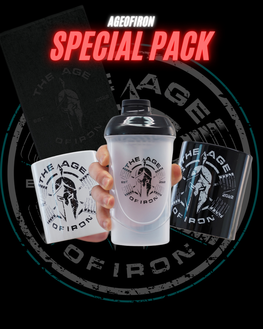 MERCH BUNDLE / 2x MUGS, SHAKER & TOWEL