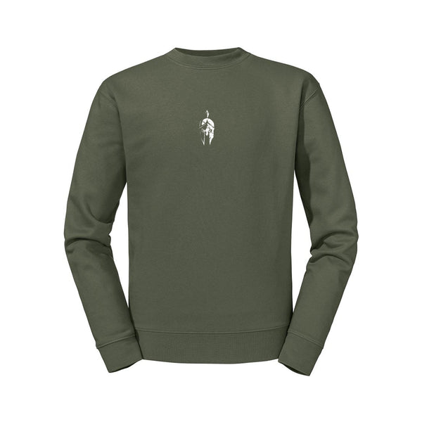 CREWNECK "Spartan Helmet" OLIVE